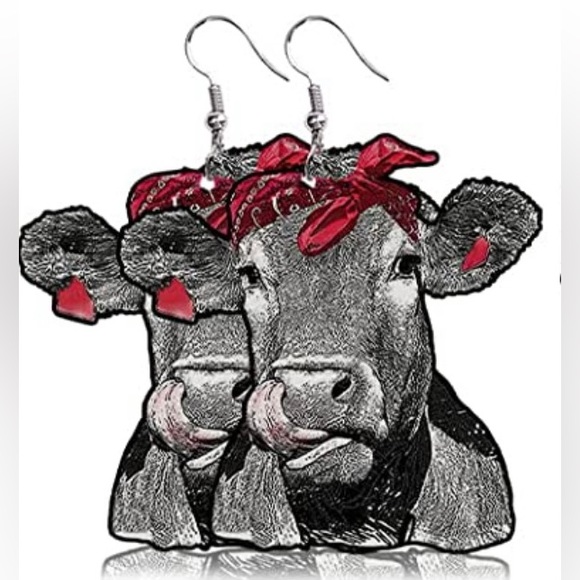 2 Pair Farmhouse Teardrop Earrings - Picture 2 of 4